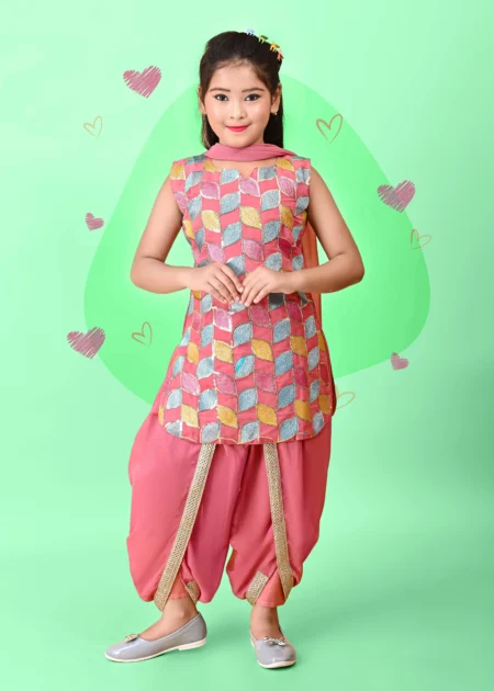 Girls Festive & Party Kurta and Patiala Set