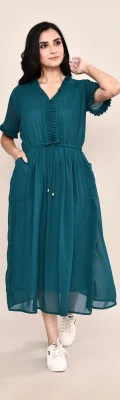 Georget plain Dress 2